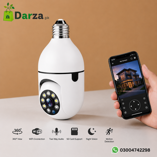 360° Smart Bulb Security Camera 📷